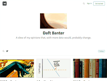 Tablet Screenshot of daftbanter.com